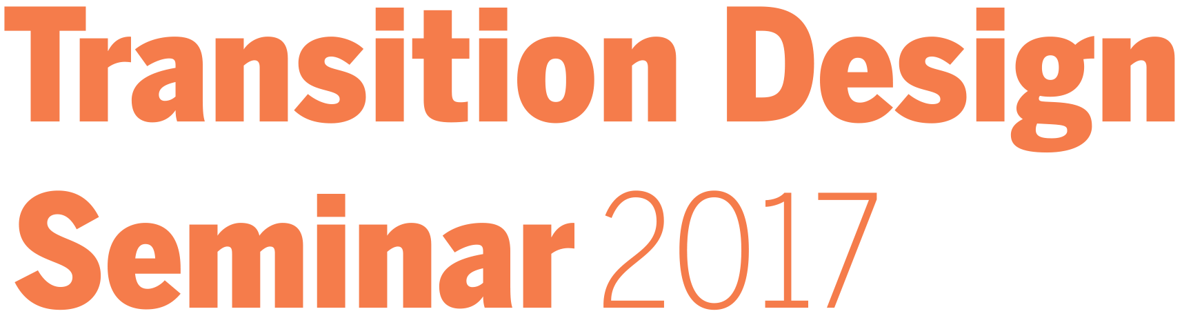 Transition Design Seminar CMU